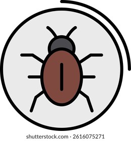 Viruses Storage Line Vector Icon Design