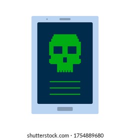 Virus-infected malware on the tablet. 