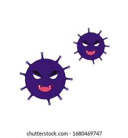 virus/pathogen vector icon illustration editable eps file