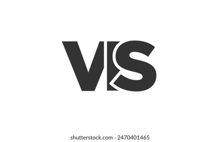 VIS logo design template with strong and modern bold text. Initial based vector logotype featuring simple and minimal typography. Trendy company identity ideal for businesses brand presence.