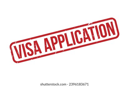 Visa Application Rubber Stamp Seal Vector