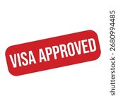 Visa Approved Rubber Stamp Seal Vector