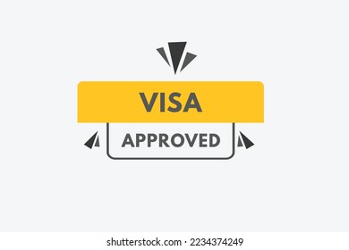 visa approved text Button. visa approved Sign Icon Label Sticker Web Buttons
 - Powered by Shutterstock - Get 15% off with code: PIKWIZARD15