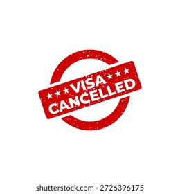 ilustração de vetor de carimbo sujo cancelado pelo visa.