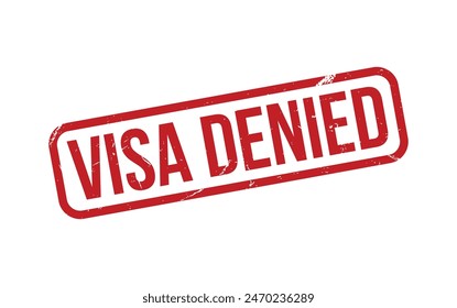 Visa Denied Stamp. Visa Denied Rubber grunge Stamp Seal