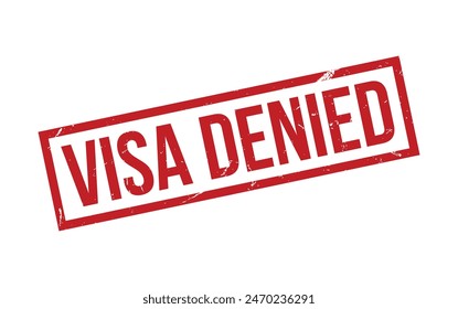 Visa Denied Stamp. Visa Denied Rubber grunge Stamp Seal