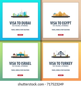 Visa to Dubai, UAE, Egypt, Israel, Turkey. Document for travel Visa application centre