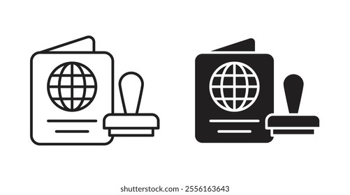 Visa Filled flat icons set for apps and web ui designs.