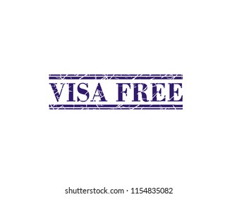 Visa free stamp