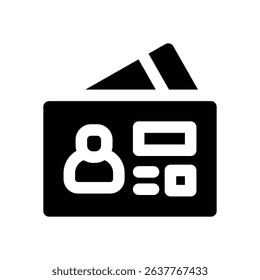 visa glyph icon. Strong and solid vector icon for websites, mobile interfaces, presentations, and visual branding. High quality and easy to edit.