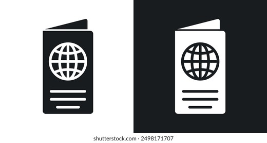 Visa icon in solid style