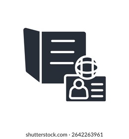 visa icon. vector.Editable stroke.linear style sign for use web design,logo.Symbol illustration.