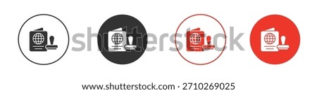 Visa icon. web vector design