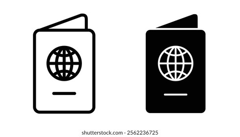 Visa Icons pack in outlined and flat versions