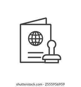 Visa isolated icon. vector illustration.