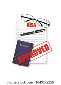 Visa stamp form