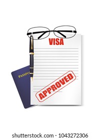 Visa stamp form
