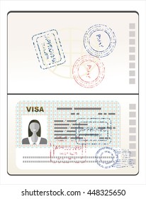 Visa Stamp Passport