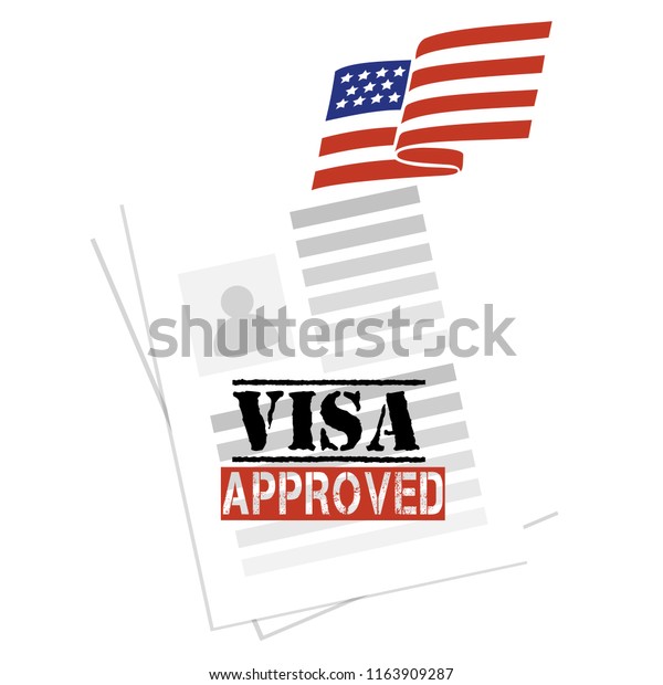 Visa To The USA Approved Stamp Success Of American Visa Non 