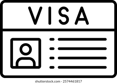 Visa vector icon. Can be used for printing, mobile and web applications.