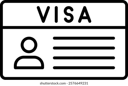 Visa vector icon. Can be used for printing, mobile and web applications.