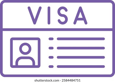 Visa vector icon. Can be used for printing, mobile and web applications.