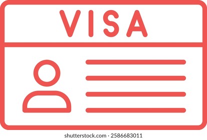 Visa vector icon. Can be used for printing, mobile and web applications.