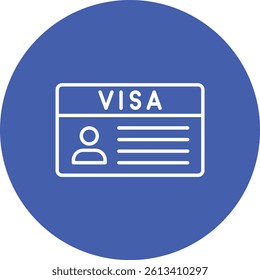 Visa vector icon. Can be used for printing, mobile and web applications.