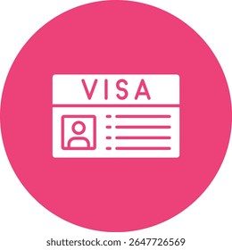 Ícone do vetor de visto. Pode ser usado para impressão, aplicativos móveis e da Web.