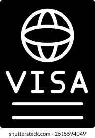 Ilustração de design de ícone do Visa Vetor