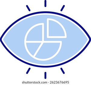 Viscualisation Line vector Icon Design