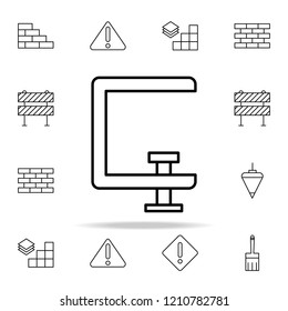 vise icon. construction icons universal set for web and mobile