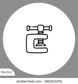 Vise icon sign vector,Symbol, logo illustration for web and mobile