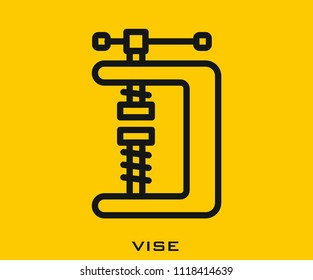 Vise icon signs