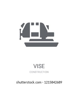 Vise icon. Trendy Vise logo concept on white background from Construction collection. Suitable for use on web apps, mobile apps and print media.