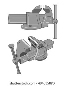 Vise. The image can be used in animation.