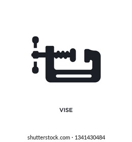 vise isolated icon. simple element illustration from construction concept icons. vise editable logo sign symbol design on white background. can be use for web and mobile