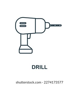 Vise line icon. Simple element from construction collection. Creative Vise outline icon for web design, templates, infographics and more