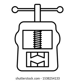 Vise Tool Concept Vector Icon Concept