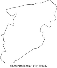 Viseu district map in Portugal