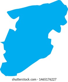 Viseu district map in Portugal