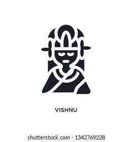 vishnu isolated icon. simple element illustration from india concept icons. vishnu editable logo sign symbol design on white background. can be use for web and mobile