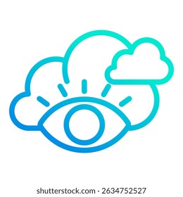 Elemento de icono de visibilidad para el diseño