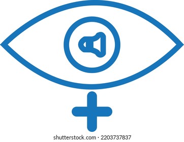 Visibility Icon, Eyeball Symbol Vector