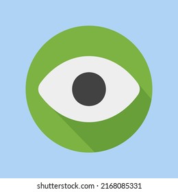 Visibility icon in flat style about user interface, use for website mobile app presentation