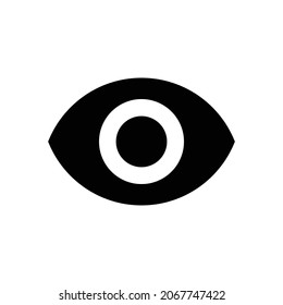 visibility Icon. Flat style design isolated on white background. Vector illustration