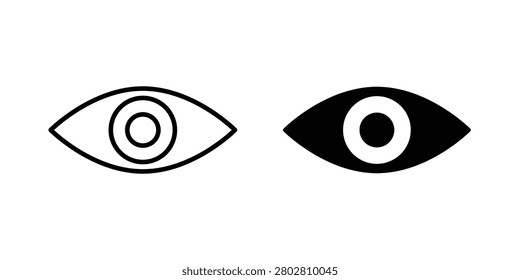 visibility icon Outline flat Icon.