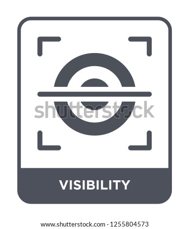 visibility icon vector on white background, visibility trendy filled icons from Internet security and networking collection, visibility simple element illustration