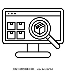 Visibility icon visualized simply Line style.