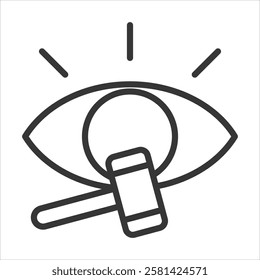 Visibility Item Icon Vector Illustration Outline